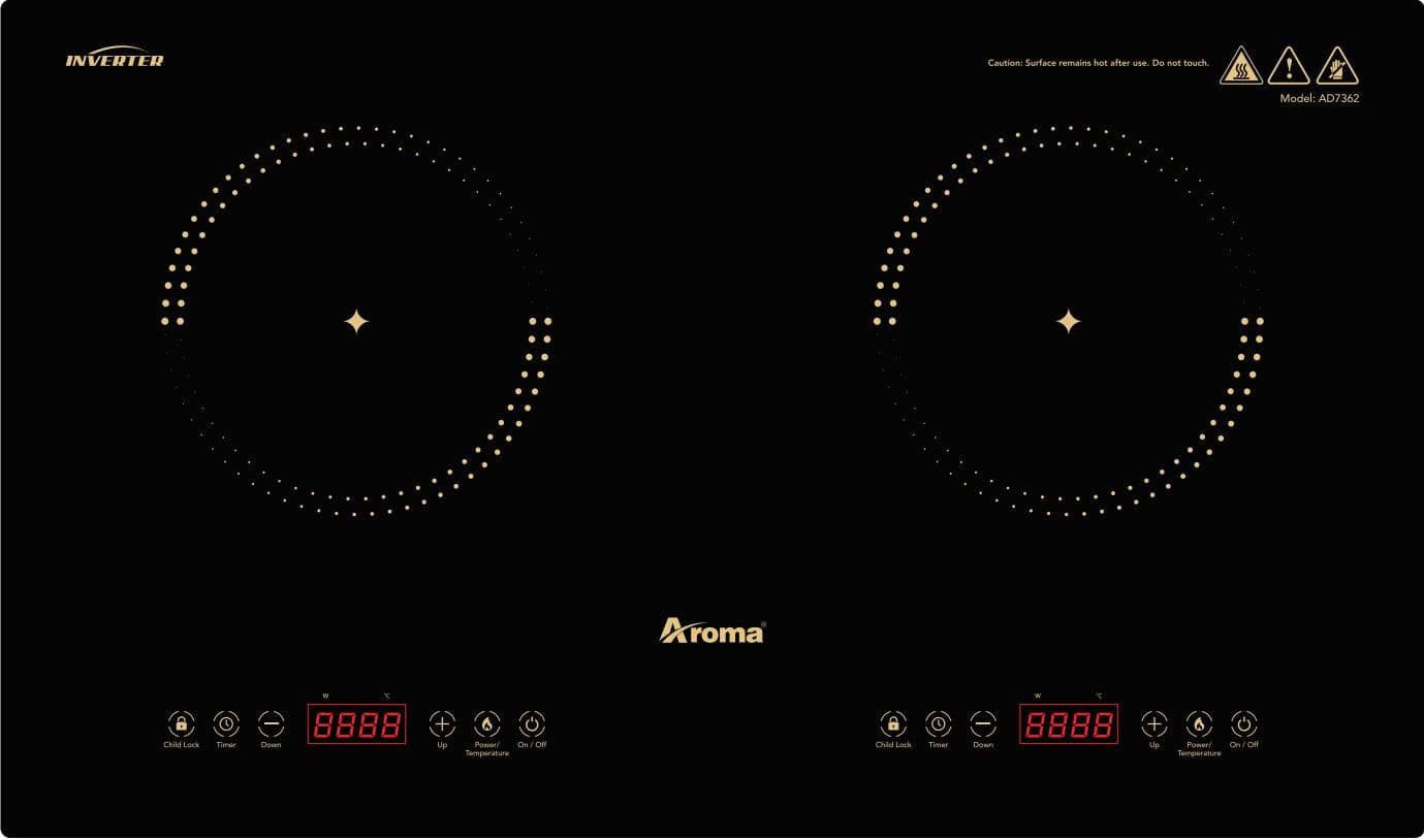 Bếp từ đôi Aroma - AD7362