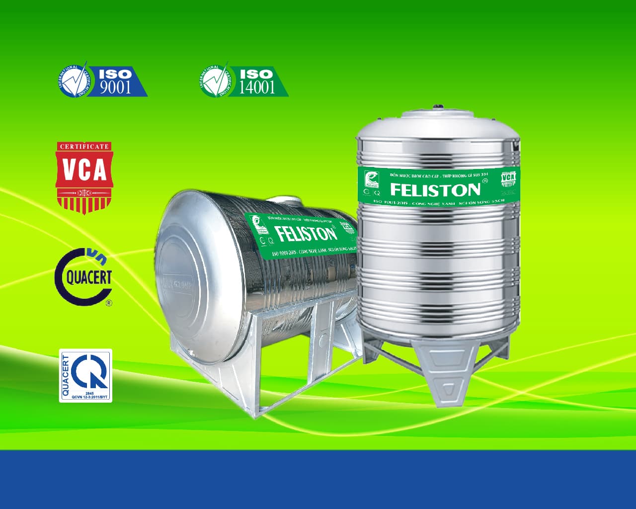 Bồn Inox Việt Á Gold 1000L