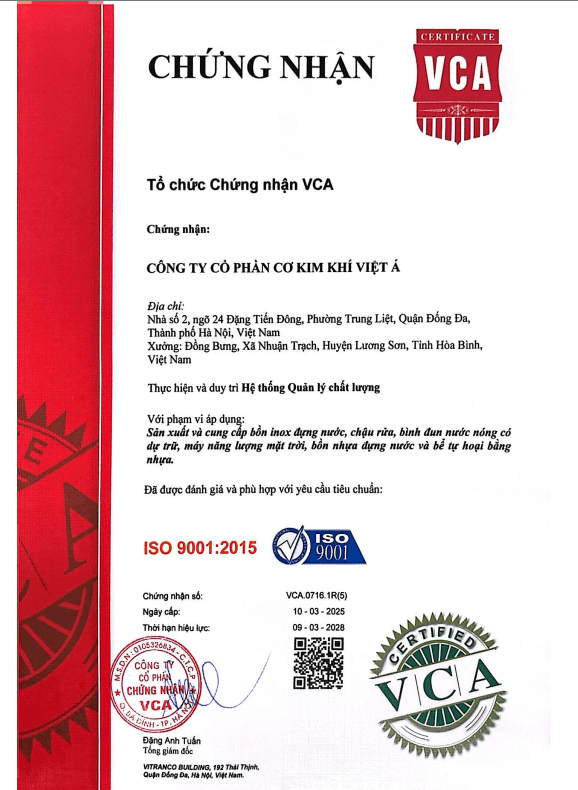 ISO 9001:2015 Quản lý chất lượng Quốc tế