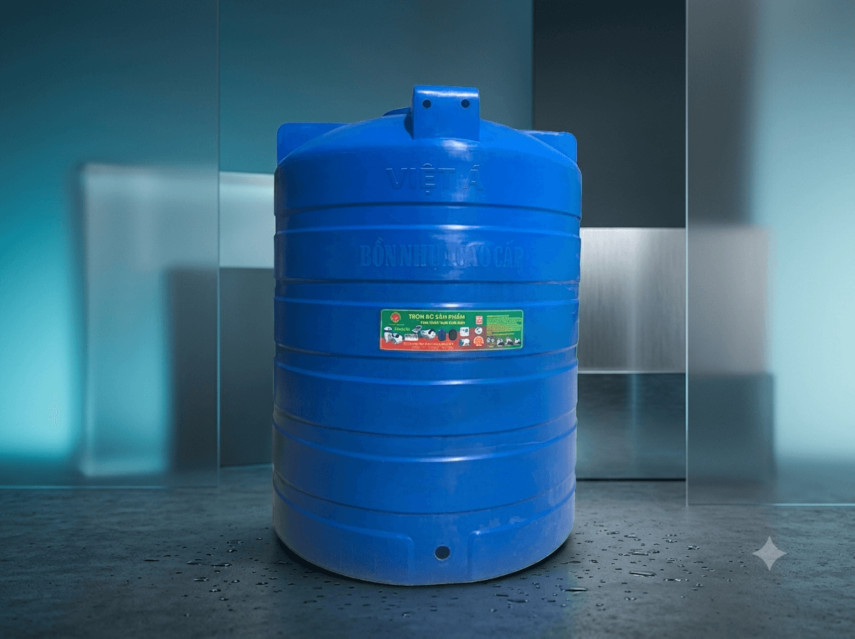 Bồn nhựa Việt Á 1500 lít - Đứng