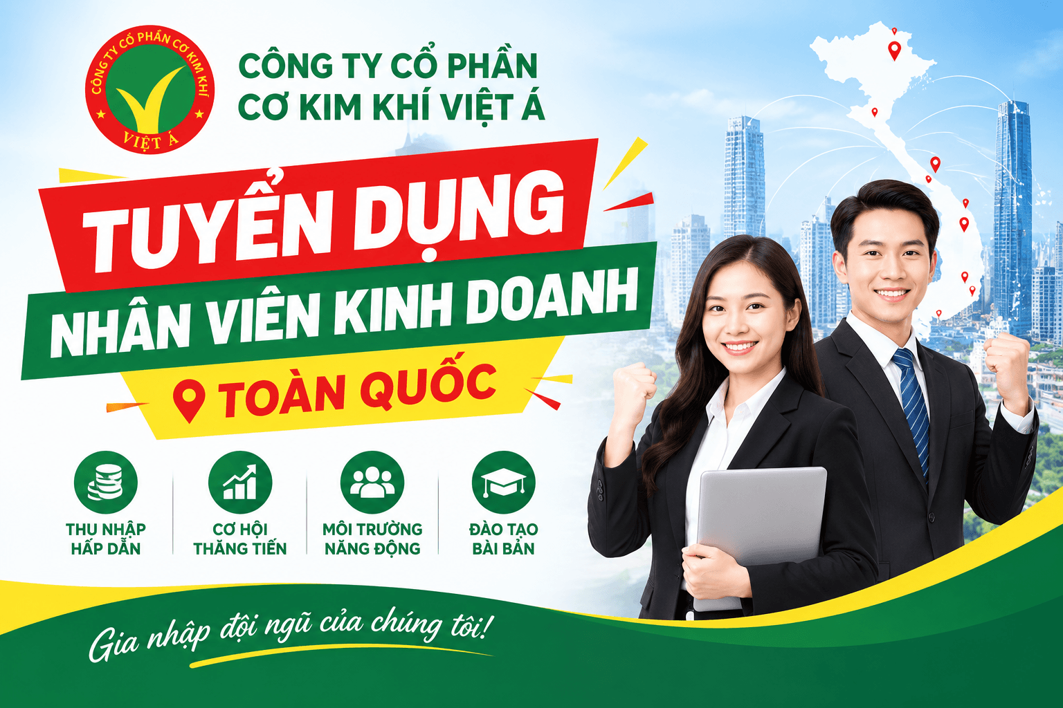 TUYỂN DỤNG NHÂN VIÊN KINH DOANH
